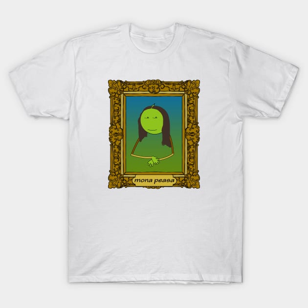 Framed Mona Peasa T-Shirt by shackledlettuce